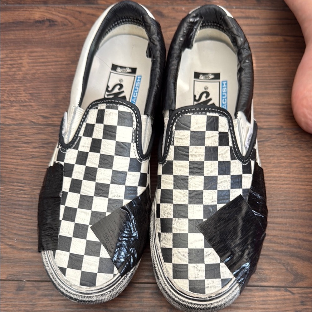 Checkered Slip-On Sneakers